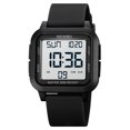 thumbnail image 1 of Waterproof Digital Watch With Steel Bracelet, LCD Backlight Sporty Time Date Alarm Stopwatch For Teens Fitness Enthusiasts Outdoor Activities And Everyday Wear, 1 of 9
