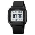 thumbnail image 1 of Waterproof Digital Watch with Steel for Men, 50M Water Resistant, Night-Light Display, Stopwatch, , Sports and Everyday Use, 1 of 9