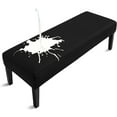 thumbnail image 1 of Waterproof Dining Bench Cover, Removable Bench Slipcover Washable Bench Seat Protector Cover for Living Room, Bedroom, Kitchen(Black), 1 of 8