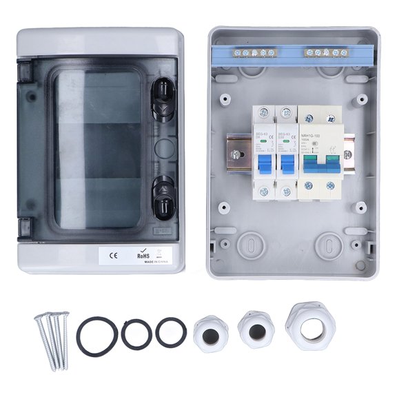 Waterproof Distribution Box, Circuit Breaker Boxes Impact Resistance ABS+PC For Garages