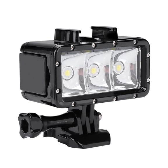 Waterproof Diving LED Video Light for Action Cameras, 30m Underwater Fill Light with 3 Lighting Modes for Hero, SJCam, and Mobile Phones