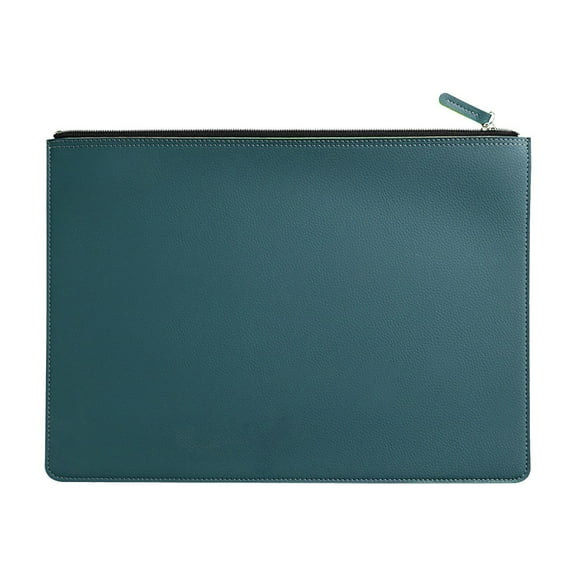 Waterproof Document Bag Waterproof Document Bag for Professionals, Leather-like Briefcase with Sleek Design, Executive Folder for Men and Women, Blue Color, High-Capacity Storage for Office Use