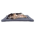 thumbnail image 1 of Waterproof Dog Bed - 28x18 Pet Bed with Raised Edge - Easy-To-Clean Multi-Purpose Crate Mat for Home and Car Travel by PETMAKER (Gray), 1 of 8