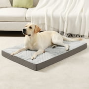 Waterproof Dog Beds for Crates 36" Washable Removable Cover Pet Kennel Pad for Large Dogs