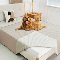 Waterproof Dog Blanket for Furniture Reversible Pet Sofa Cover for Cats Dogs Scratch Proof Washable Couch Protector Soft Leakproof Pet Bed Blanket for Small Medium Large Pets(90"x30")