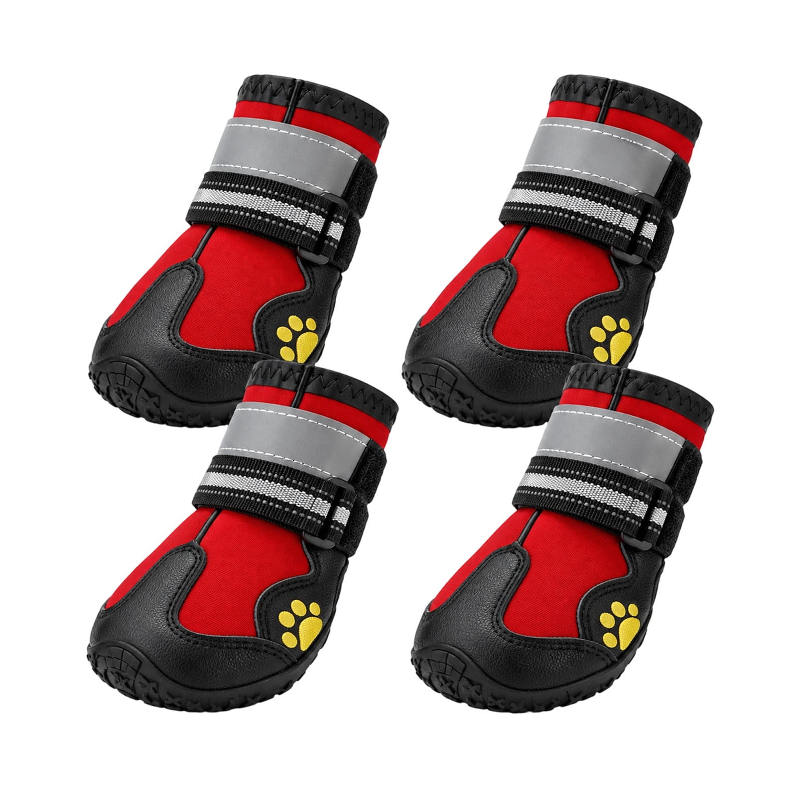 Waterproof Dog Boots, Anti Slip Rugged Dog Booties With Reflective ...