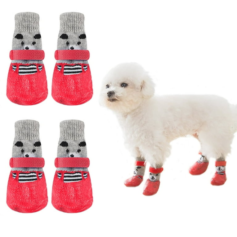 Waterproof Dog Boots, Anti-Slip Dog Shoes with Adjustable Magic