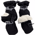 thumbnail image 1 of Waterproof Dog Boots with Warm Fleece Lining, Non-Slip Rubber Sole Winter Dog Shoes for Small Medium Dogs, Reflective Adjustable Paw Protectors for Snow and Rain, 4 Pcs, 1 of 8