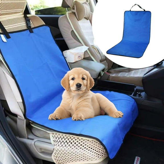 Waterproof Dog Car Seat Cover, Scratch-Resistant Pet Seat Protector for Front Seat, Non-Slip Oxford Cloth Pad with Easy Clean, Durable Travel Accessories for Dogs, Portable Car Interior Protector
