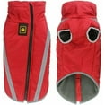 thumbnail image 1 of Waterproof Dog Coat Winter Warm Jacket Windproof Puppy Clothes Reflective Vest for Small Medium Large Dogs - Fleece Lining, with Harness Hole, Red(3XL）, 1 of 5