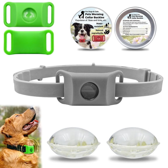 Waterproof Dog Collar – Natural Look, Highly Stretchable & Adjustable, Long-Lasting Outdoor Protection for Rain Mud River Swim – Fits Small Medium Large Dogs
