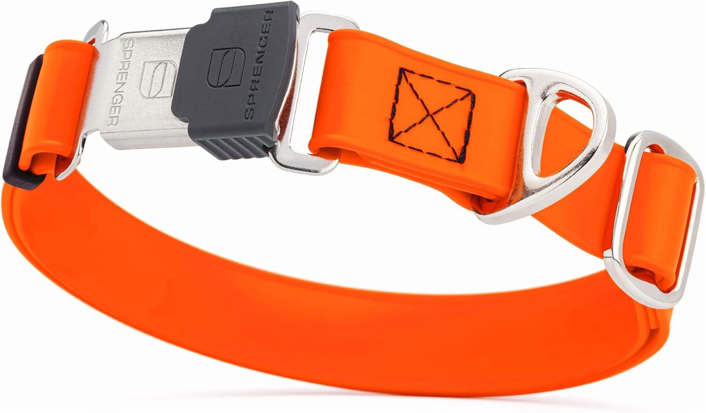 Waterproof Dog Collar with  Stainless Steel Quick Release Buckle – Heavy Duty Tactical Durable Collar for Dogs – Comfortable and Safe Pet Collar W1 L 15-25"
