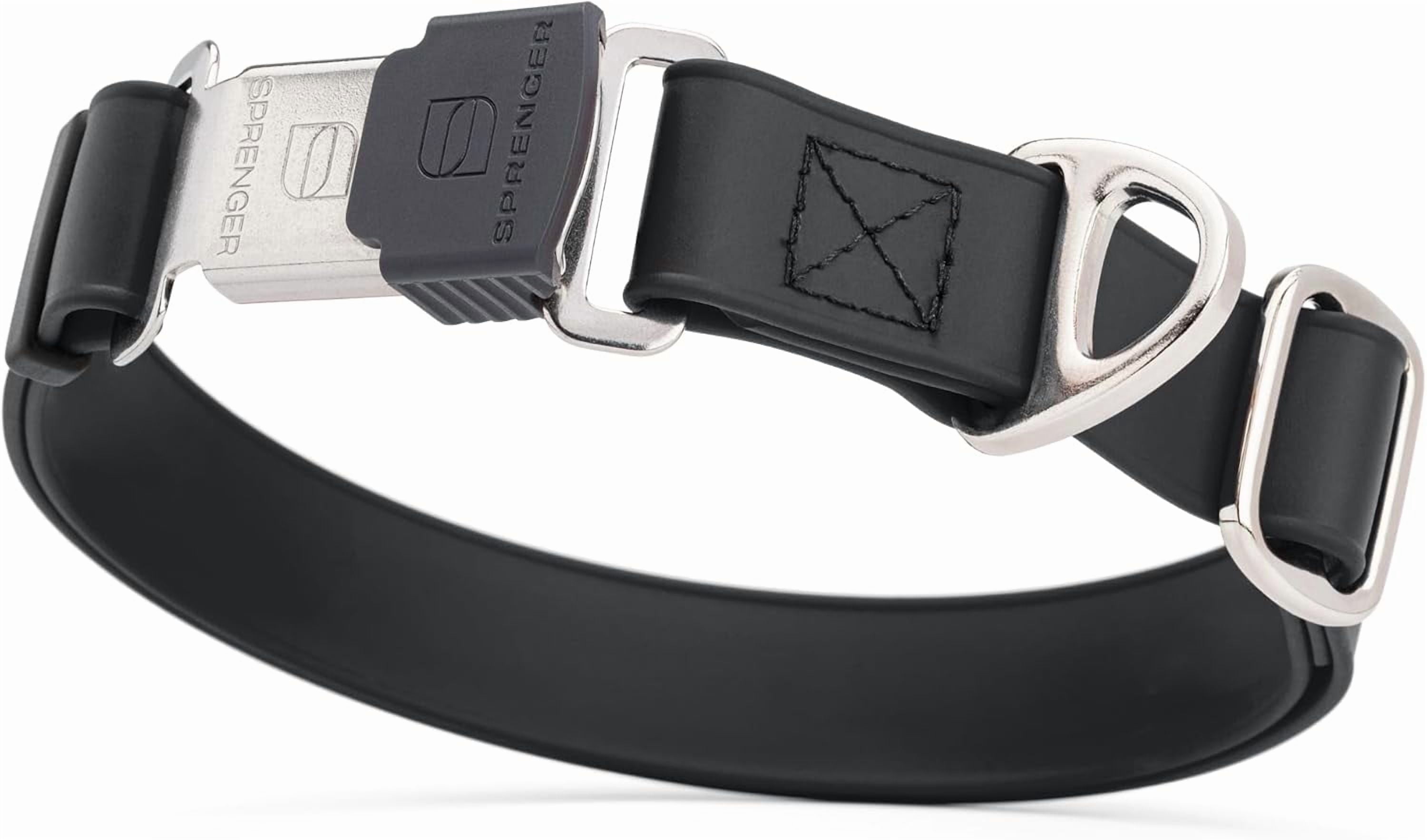 Waterproof Dog Collar with  Stainless Steel Quick Release Buckle – Heavy Duty Tactical Durable Collar for Dogs – Comfortable and Safe Pet Collar W1 L 15-25"