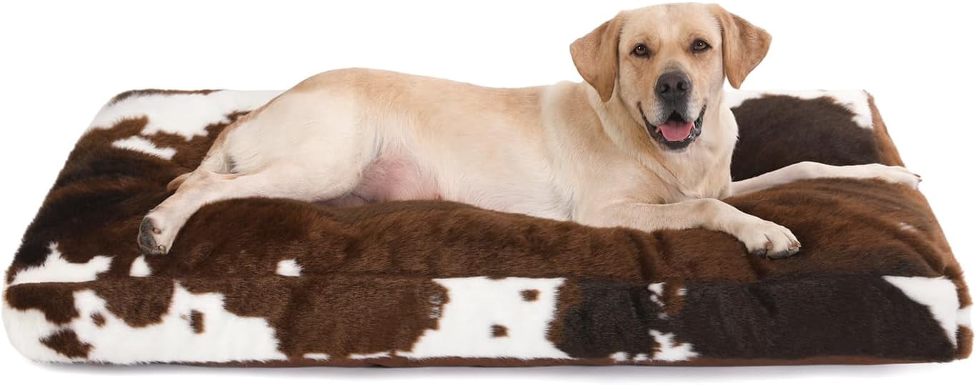 A closer look at Large Pet Crate With Faux Fur Sides