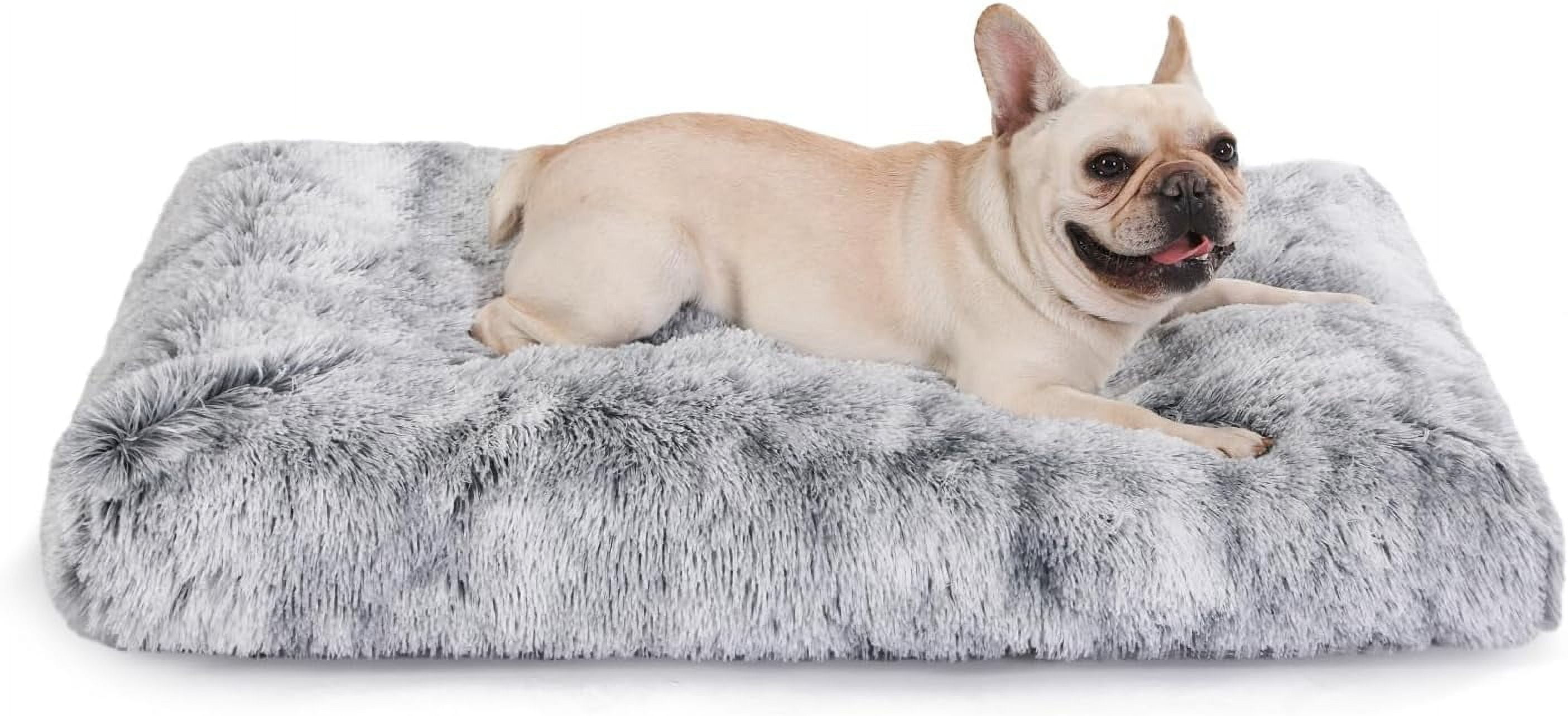 Curated visual reference: Gallery Detail: Waterproof Dog Crate Bed Plush With Removable Washable Cover Faux