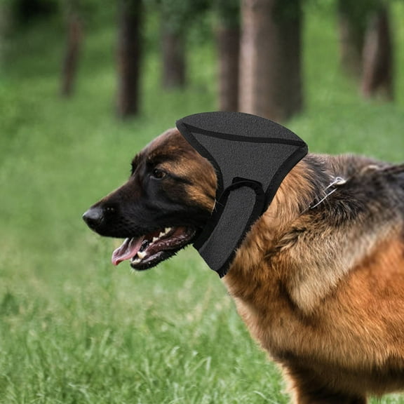 Waterproof Dog Ear Covers for Swimming Bathing & Grooming,Adjustable Hook & Loop Ear Protection Cap for Large Dogs 45-60cm Head Circumference,Calming Shower Cap to Block Water Dirt & Noise