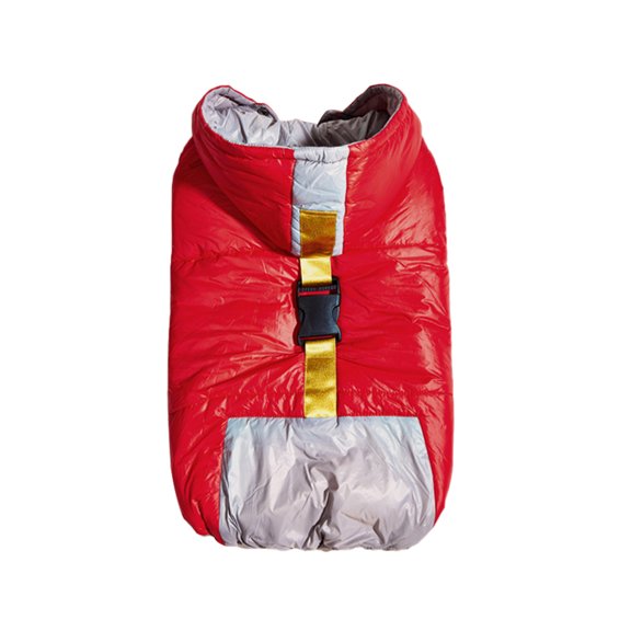 Waterproof Dog Jacket Hooded Design, Thickening Down Jacket for Medium to Large Dogs in Autumn