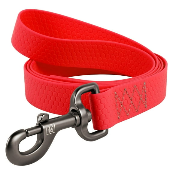 Waterproof Dog Leash in Red | WAUDOG | COLLAR America