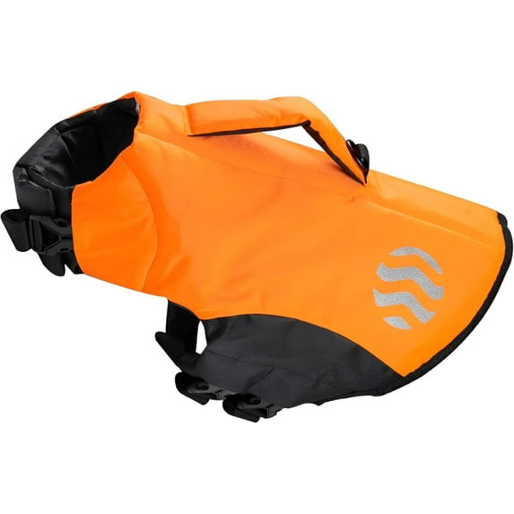 Waterproof Dog Life Vest with Engineered Support - High Visibility Design in Durable Oxford Fabric - Includes Adjustable Velcro Straps and Enhanced Safety Features (Small)