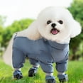 thumbnail image 1 of Waterproof Dog Paw Boot Leggings, Adjustable Dog Suspender Boots with Auxiliary Strap, Anti- Dogs Pants Reflective Pet Paw Protector for Dogs Winter Snow Rain Hiking Walking, 1 of 9