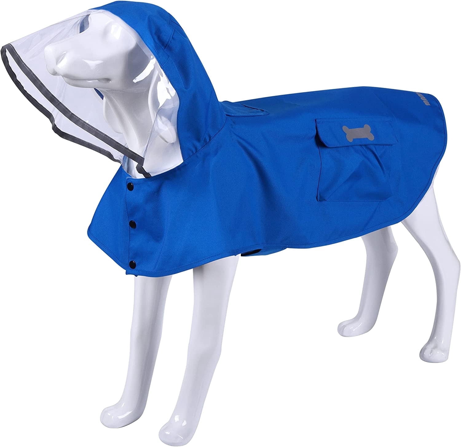 Waterproof Dog Raincoat with Feet Full Coverage Pet Rainy Clothes for Small Dogs - Blue - M main image 0