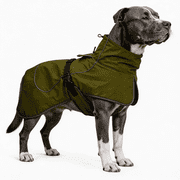 Waterproof Dog Raincoat,All-Weather Outdoor Pet Windbreaker & Shell Jacket, Adjustable Rain Poncho with Reflective Stripes for Medium to Large Dogs, Windproof & Breathable ApparelGreen,2XL