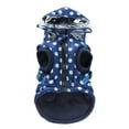 thumbnail image 1 of Waterproof Dog Winter Coat with Hood, Warm Reflective Dog Jacket with Zipper and Harness Hole, Soft Snowsuit for Small Medium Dogs, Cold Weather Apparel, Navy, 1 of 9