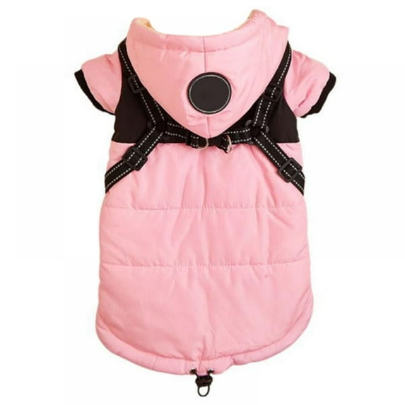 Waterproof Dog Winter Jackets, Dog Coats with Harness, Cold Weather Dog Coat for Small Medium Dog Cats Dog Jackets S-2XL