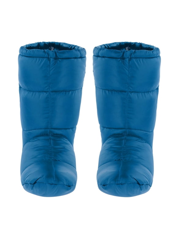 Waterproof Down Slippers, Cozy Camping Tent , Socks, with ,Skid Shoes Bootie Backpacking Home - , Standard