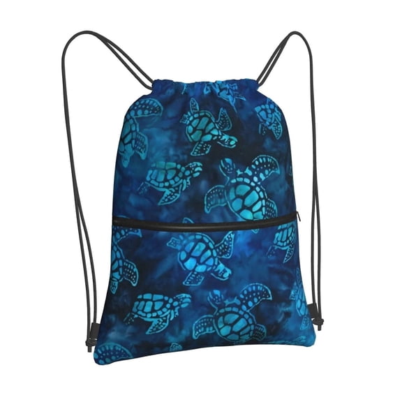 Waterproof Drawstring Backpack, Lightweight Durable Gym Sack Bag for Sports Beach, Men Women String Bag