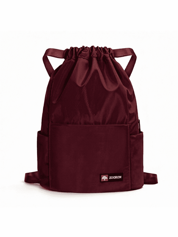 Waterproof Drawstring Backpack, Lightweight Sport Gym Sack Bag for Men Women, Mini Travel Daypack