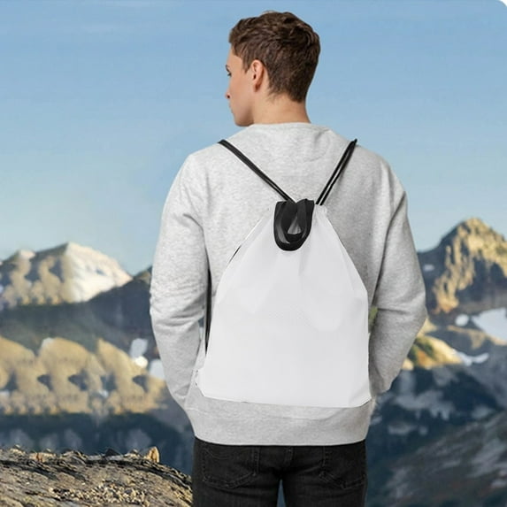 Waterproof Drawstring Backpack | Oxford Cloth Sports Gym Bag - Fitness, Basketball, Swimming Travel Tote | Large Capacity, Foldable, Lightweight, Durable | 1 Piece | Versatile Outdoor Storage