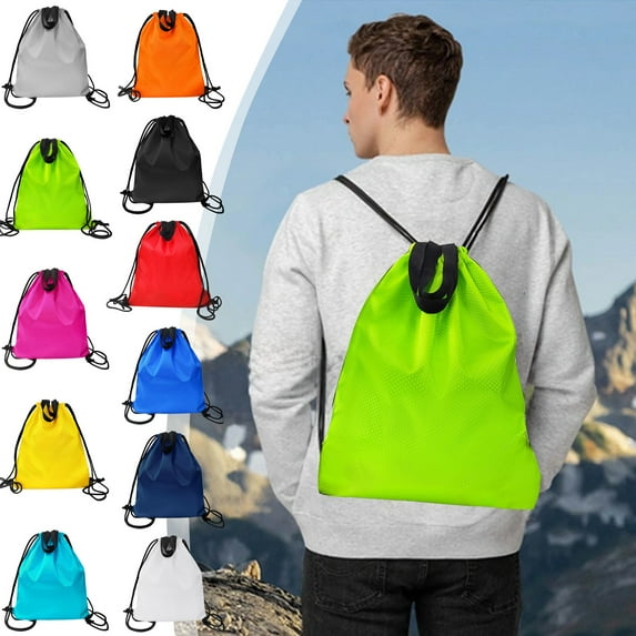 Waterproof Drawstring Backpack | Oxford Cloth Sports Gym Bag - , Basketball, Swimming Travel Tote | Large Capacity, Foldable, Lightweight, Durable | 1 Piece | Versatile Outdoor Storage