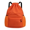 thumbnail image 1 of Waterproof Drawstring Gym Backpack,Built In Wet Separation Pocket,Front Zipper Secure Pocket,Side Water Bottle Holder,Reinforced Stitching Durable,Beach Swim Sports Daily Essentials, 1 of 6