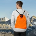 thumbnail image 1 of Waterproof Drawstring Gym Sack - Foldable Sports Duffel Swim Gear Bag Travel Toiletries Pouch Lightweight Beach Essential(Orange), 1 of 6