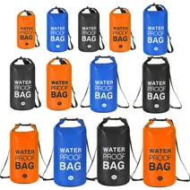 Waterproof Dry Bag, 2L Floating100% Waterproof Roll Top Dry Sacks, 500D PVC Gear Dry Bag for Rafting, Kayaking, Canoeing, Beach, Boating, Swimming Orange