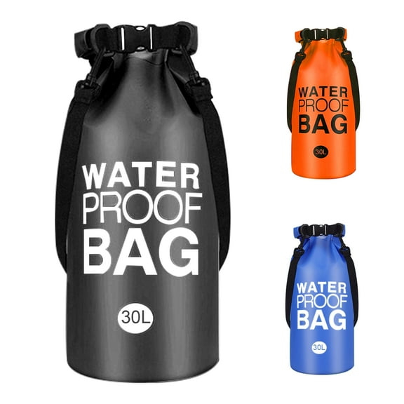Waterproof Dry Bag, 30L Thick 500D PVC Dry Sack 100% Waterproof Gear Backpack for Kayaking, Beach, Rafting, Boating, Hiking, Camping, Fishing, Swimming, Canoeing Black