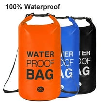 Waterproof Dry Bag, 30L Thick 500D PVC Dry Sack 100% Waterproof Gear Backpack for Kayaking, Beach, Rafting, Boating, Hiking, Camping, Fishing, Swimming, Canoeing Orange
