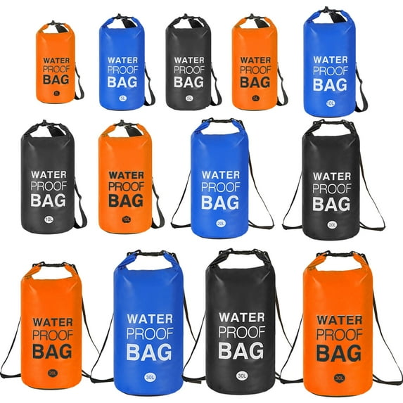 Waterproof Dry Bag, 5L Floating Dry Beach Bags 100% Waterproof, Dry Sack Gear Bag with Shoulder Strap for Kayaking, Rafting, Boating, Beach, Surfing, Swimming, Canoe, Camping Black