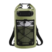 Waterproof Dry Bag Floating Backpack Dry Sack IPX6 Waterproof with Mesh Pocket for Boating Kayaking Fishing