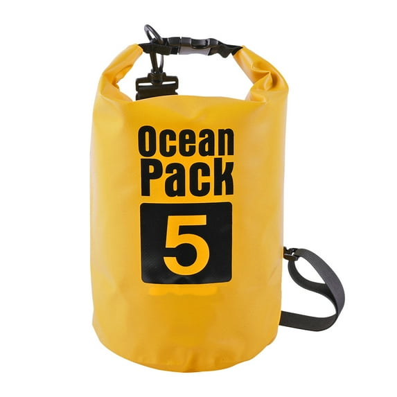 Waterproof Dry Bag Pack Sack Swimming Kayaking River Trekking Decor Supplies (5L Yellow)