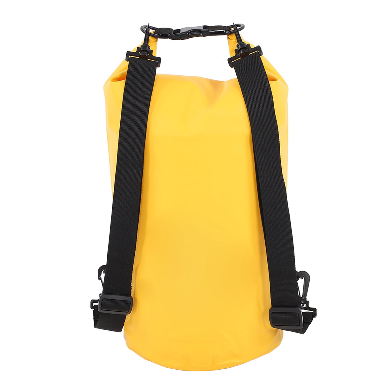 Waterproof Dry Bag, Yellow Swimming Bag PVC Mesh Cloth Eye Catching 20L Collapsible  For Boating For Kayaking For Fishing