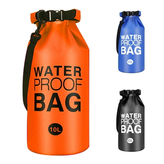 Waterproof Dry Bags with Shoulder Strap, 500D PVC Orange, 0 65 lb