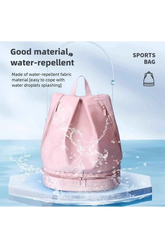 Waterproof Dry Wet Separate Swim Bag,Beach Swimming Backpack,Gym Fitness Tote,Portable Sports Duffel Bag with Separate Compartments,Travel Swimwear Bag Holiday Gifts