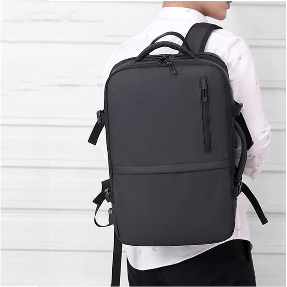 Waterproof Dual Purpose Laptop Backpack,Black