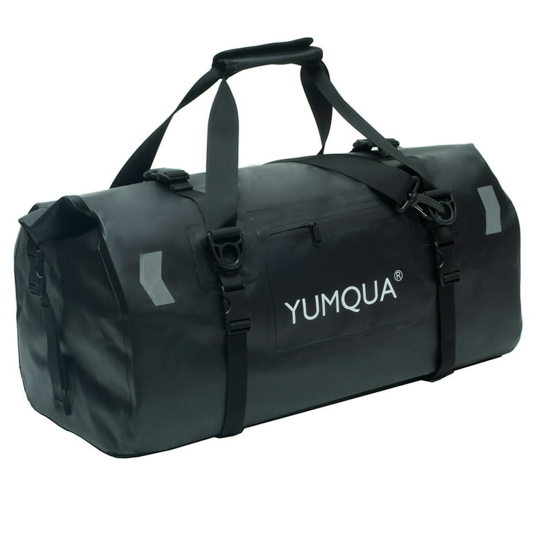 YUMQUA Waterproof Duffel Bag Keeps Gear Dry, Heavy Duty Roll Top