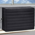 thumbnail image 1 of Waterproof and Dustproof Outdoor Air Conditioner Cover, Durable Polyester Protective Cover for Standard Window AC Units, Multiple Sizes Available,Black, 1 of 6