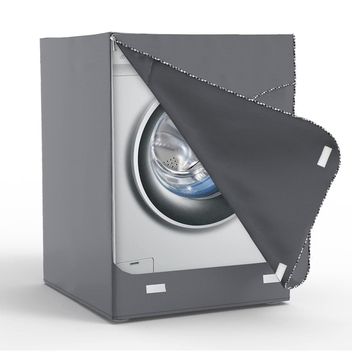 Waterproof & Dustproof Washing Machine Cover, Top & Front Load Washer Dryer Lid Cover, Grey, 27" L x 33" W x 39"H