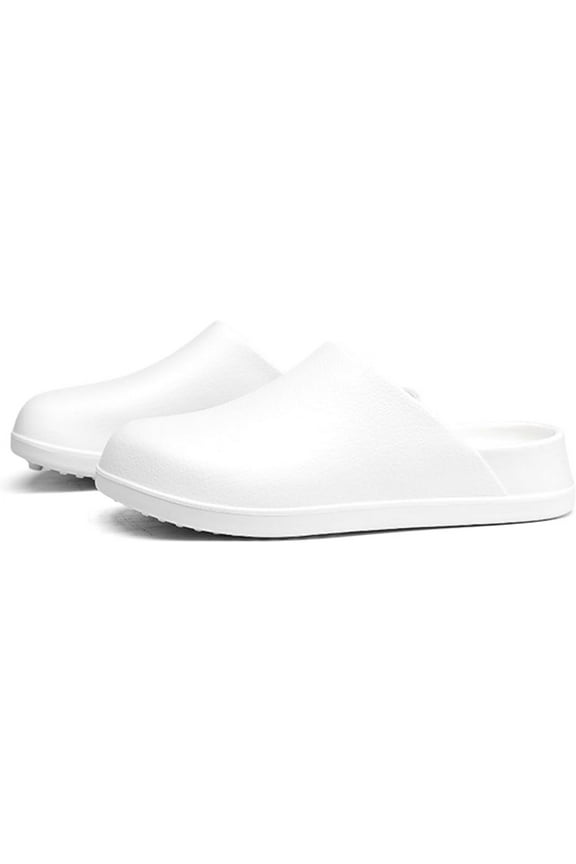 Waterproof EVA Garden Clogs for Men and Women - Non-Slip, Lightweight House Slippers - Oil & Water Resistant Safety Shoes for Kitchen, Restaurant, Garden, Hospital - Basic & Lined Versions