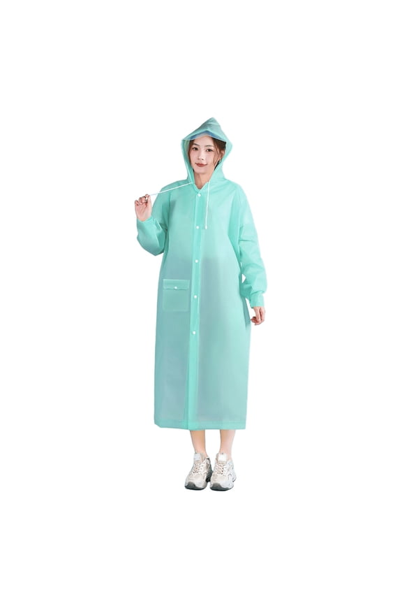 Waterproof EVA Raincoat Lightweight Foldable Jacket for Hiking, Travel, Outdoor Activities, Breathable and Easy to Clean